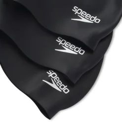 3 Pack Solid Silicone Cap-Speedo New