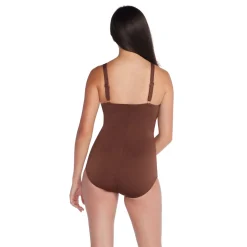 Adjustable Solid Shirred Tank One Piece-Speedo Sale
