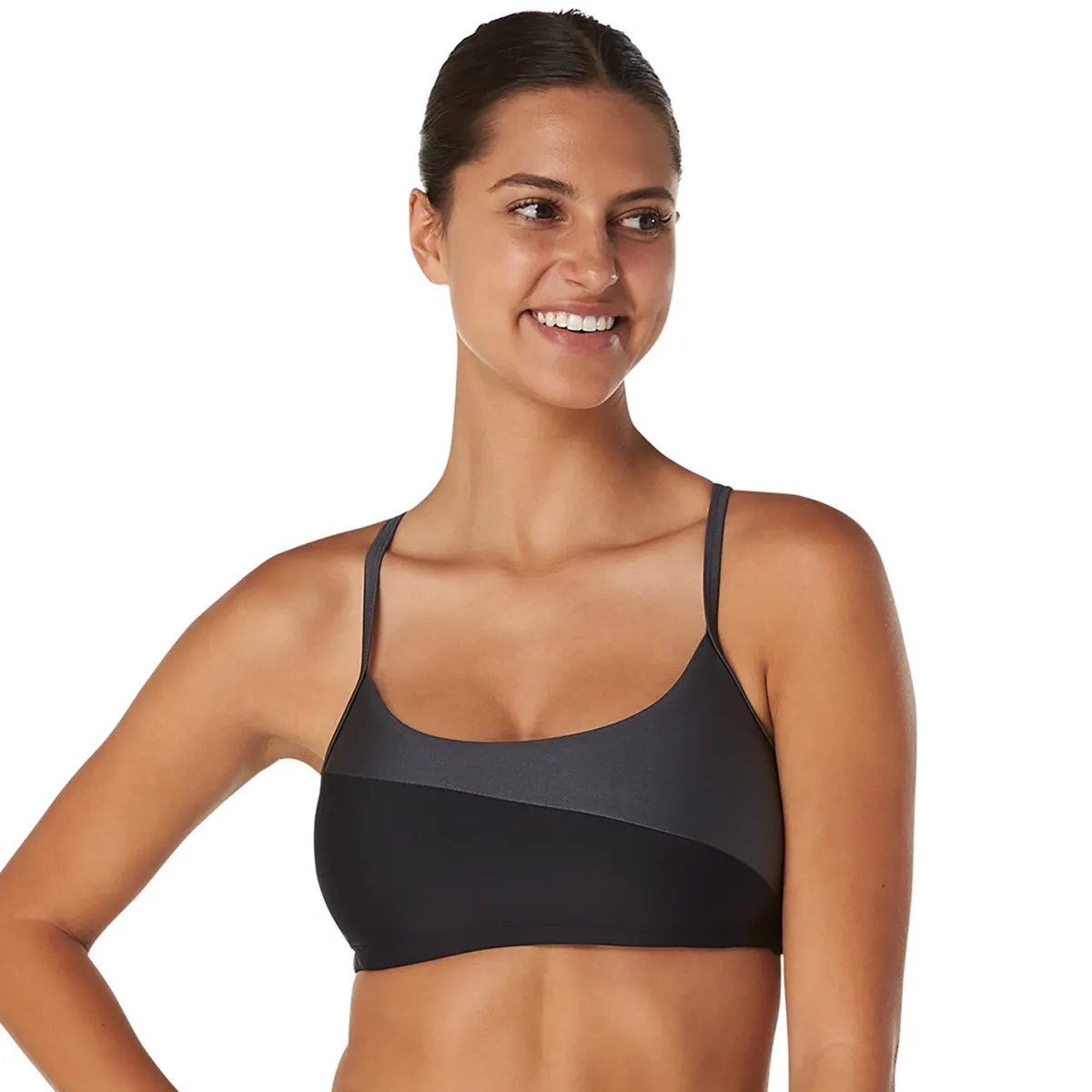 Asymmetrical Colorblock Bikini-Speedo Fashion