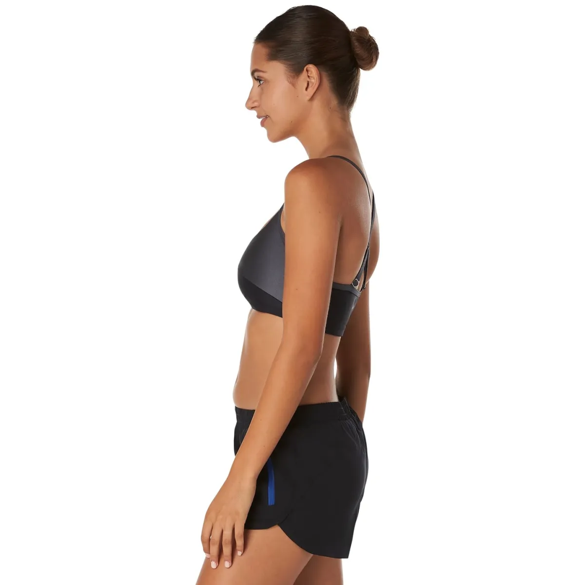 Asymmetrical Colorblock Bikini-Speedo Fashion