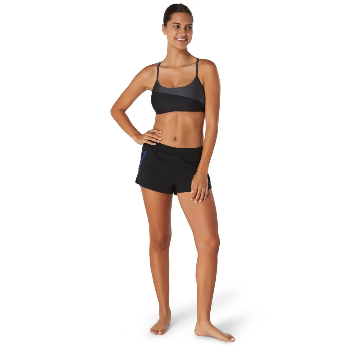 Asymmetrical Colorblock Bikini-Speedo Fashion