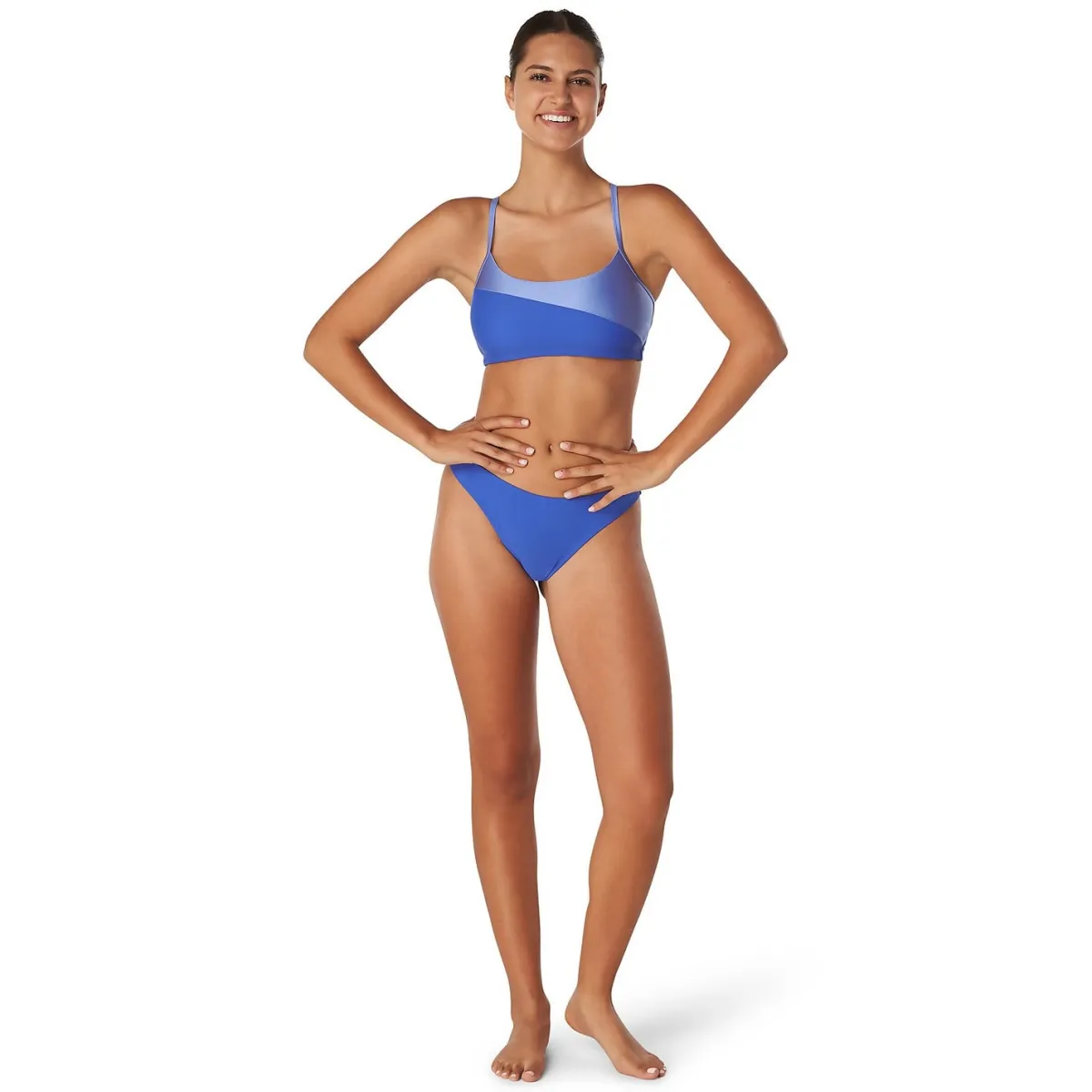 Asymmetrical Colorblock Bikini-Speedo Outlet