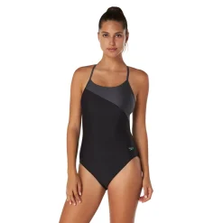 Asymmetrical Colorblock One Piece-Speedo Clearance