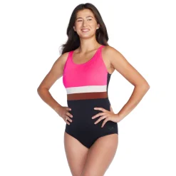 Banded Colorblock One Piece-Speedo Best