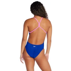 Colorblock One Back One Piece-Speedo Hot