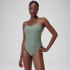 Colorblock Racerback One Piece-Speedo New