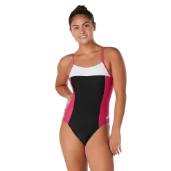 Colorblock Relay Back with Shelf Bra One Piece-Speedo New