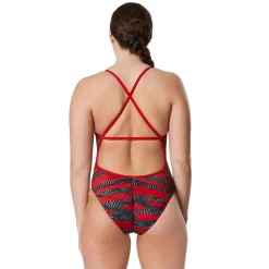 Contort Stripes Crossback One Piece-Speedo Clearance