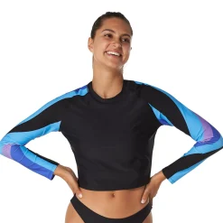 Crop Print Sleeve Rashguard-Speedo Online