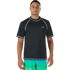 Easy Short Sleeve Swim Rashguard-Speedo Hot