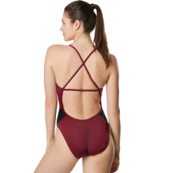 Edge Splice Crossback One Piece-Speedo Hot