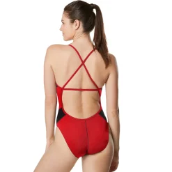 Edge Splice Crossback One Piece-Speedo Hot