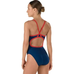 Endurance+ - Solid Flyback Training One Piece-Speedo Hot