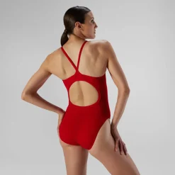 Endurance+ - Solid Flyback Training One Piece-Speedo Hot