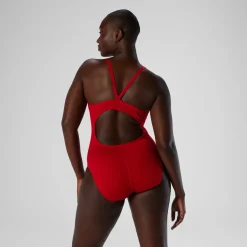 Endurance+ - Solid Flyback Training One Piece-Speedo Hot