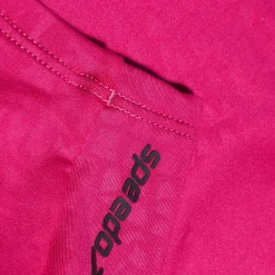 Flu3nte Embossed Solid Cropkini-Speedo Hot