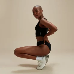 Flu3nte Embossed Solid Cropkini-Speedo Clearance