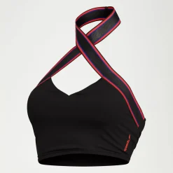 Flu3nte Halter Crop Top-Speedo Hot