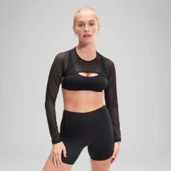Flu3nte Long Sleeve Crop Top-Speedo Fashion
