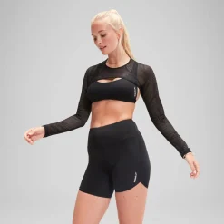 Flu3nte Long Sleeve Crop Top-Speedo Fashion