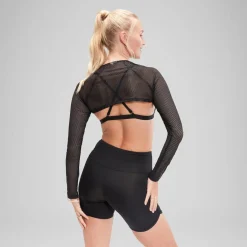 Flu3nte Long Sleeve Crop Top-Speedo Fashion