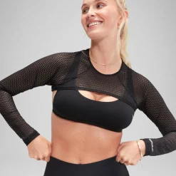 Flu3nte Long Sleeve Crop Top-Speedo Fashion