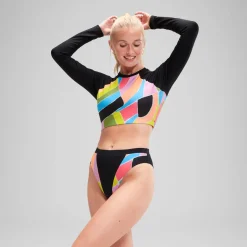 Flu3nte Print Block Hi Waist bottom-Speedo Outlet