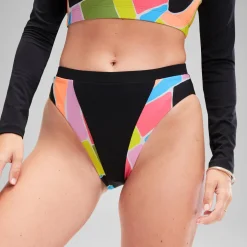 Flu3nte Print Block Hi Waist bottom-Speedo Outlet