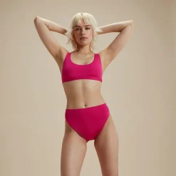 Flu3nte Solid Cheeky High Waist Bikini Bottom-Speedo Outlet