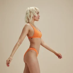 Flu3nte Solid Cheeky Scoop Bikini Bottom-Speedo Clearance