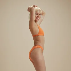 Flu3nte Solid Cheeky Scoop Bikini Bottom-Speedo Clearance