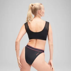 Flu3nte Solid Crop Mesh Top-Speedo Outlet