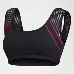 Flu3nte Solid Crop Mesh Top-Speedo Outlet