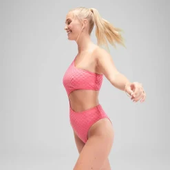 Flu3nte Terry Asymmetrical Cut Out One Piece-Speedo Clearance