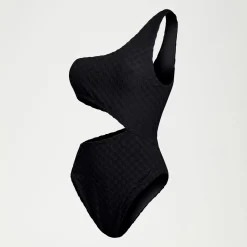 Flu3nte Terry Asymmetrical Cut Out One Piece-Speedo Fashion