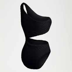 Flu3nte Terry Asymmetrical Cut Out One Piece-Speedo Fashion