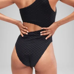 Flu3nte Terry Asymmetrical Cut Out One Piece-Speedo Fashion