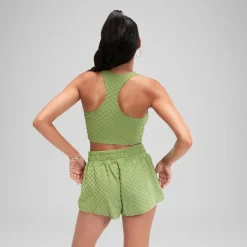 Flu3nte Terry Crop Top-Speedo Hot