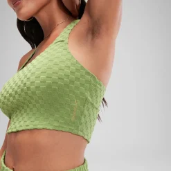 Flu3nte Terry Crop Top-Speedo Hot