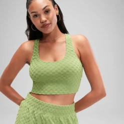 Flu3nte Terry Crop Top-Speedo Hot