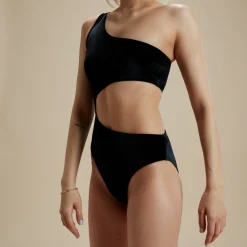 Flu3nte Velour Asymmetrical Cut Out One Piece-Speedo Best