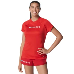 Guard Short Sleeve Solid Swim Tee-Speedo Best