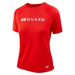 Guard Short Sleeve Solid Swim Tee-Speedo Best