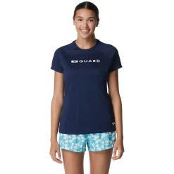 Guard Short Sleeve Solid Swim Tee-Speedo Sale