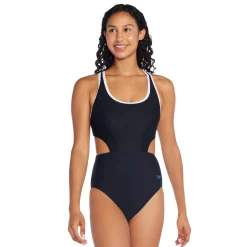 Jacquard Splice with Side Cut Out One Piece-Speedo Sale