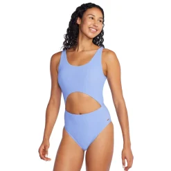 Keyhole Rib One Piece-Speedo Hot