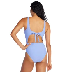 Keyhole Rib One Piece-Speedo Hot
