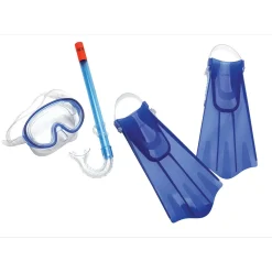 Kids Aqua Quest Mask/Snorkel/Fin Set-Speedo Hot
