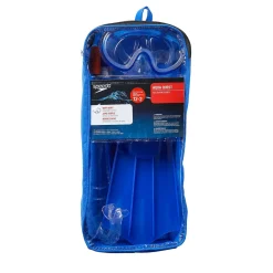 Kids Aqua Quest Mask/Snorkel/Fin Set-Speedo Hot