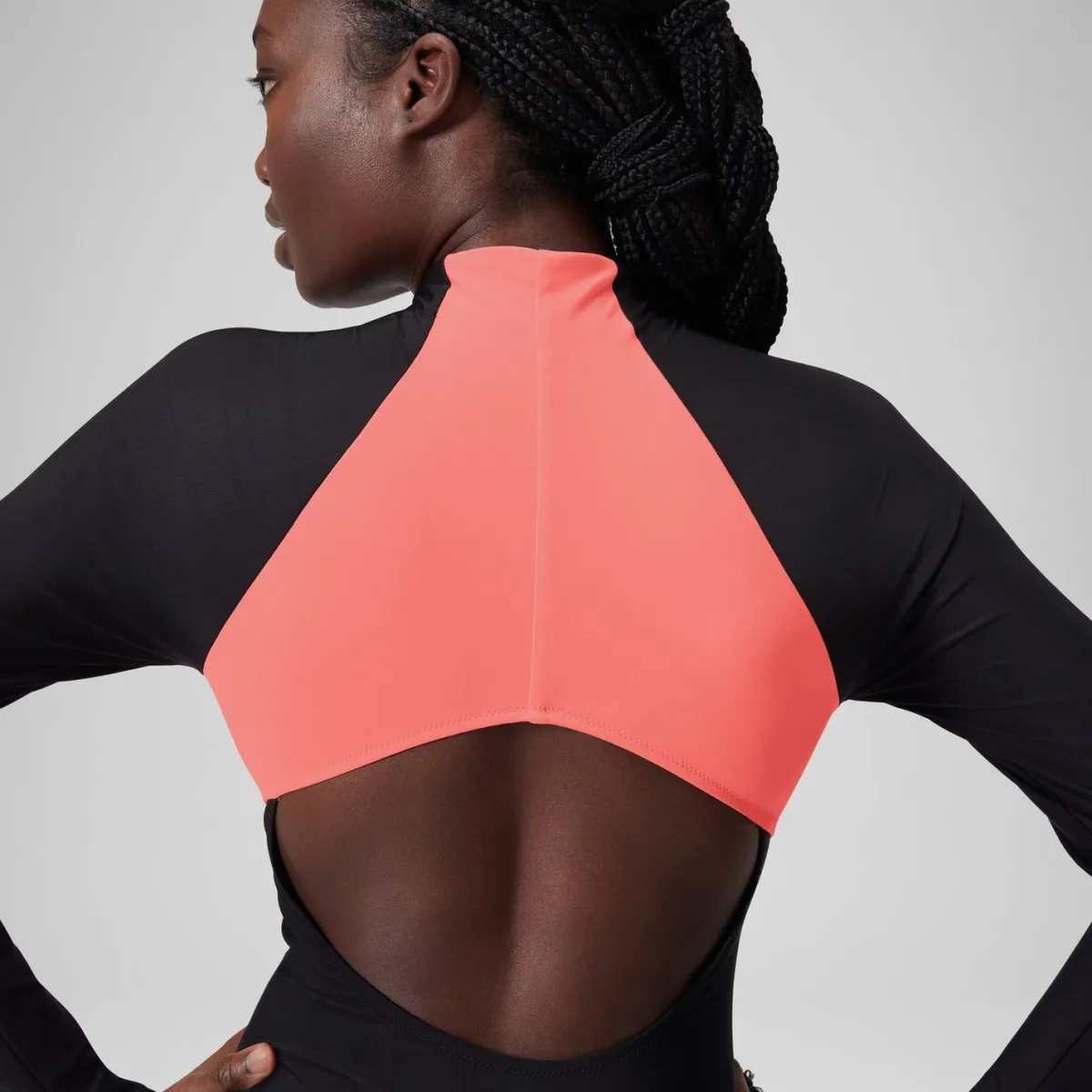 Long Sleeve Colorblock Zip One Piece-Speedo Outlet